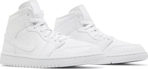 Wmns Air Jordan 1 Mid 'Triple White' 2022