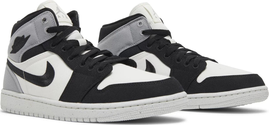 Wmns Air Jordan 1 Mid SE 'Light Steel Grey Canvas'