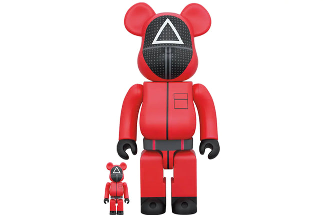Bearbrick x Squid Game Guard (Triangle) 100% & 400% Set