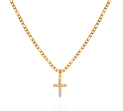 Pearl Cross Necklace