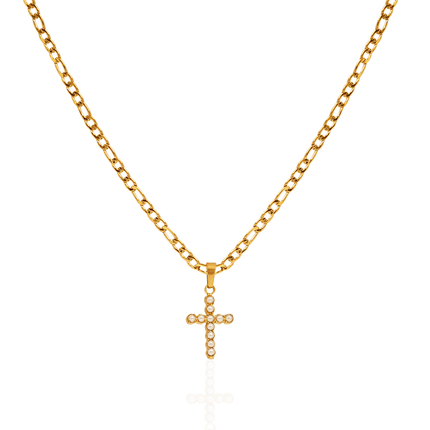 Pearl Cross Necklace