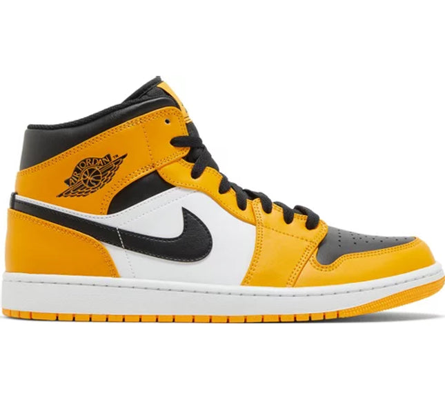 Nike Mens Air Jordan 1 Mid Sneakers - 'Reverse Yellow Toe'