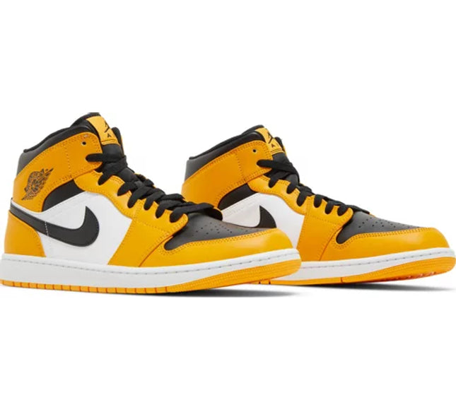 Nike Mens Air Jordan 1 Mid Sneakers - 'Reverse Yellow Toe'