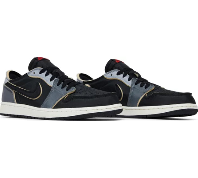 Nike Mens Air Jordan 1 Retro Low OG EX Sneakers - 'Dark Smoke Grey'