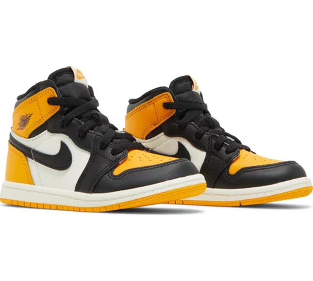 Nike Toddlers Air Jordan 1 Retro High OG Sneakers - 'Yellow Toe'