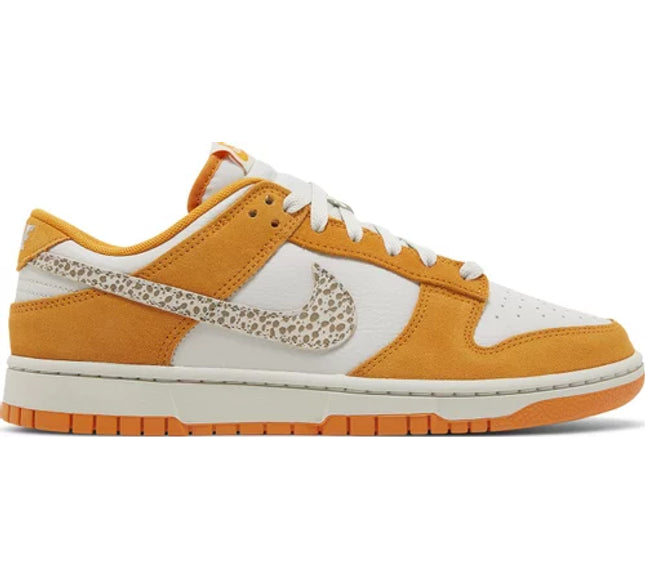 Nike Mens Dunk Low Sneakers - 'Safari Swoosh - Kumquat'
