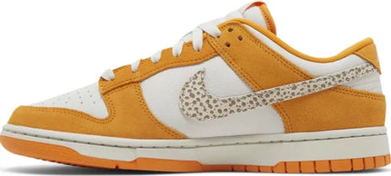 Nike Mens Dunk Low Sneakers - 'Safari Swoosh - Kumquat'