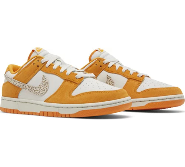 Nike Mens Dunk Low Sneakers - 'Safari Swoosh - Kumquat'
