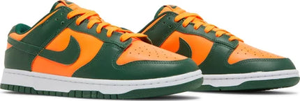 Nike Mens Dunk Low Sneakers - 'Miami Hurricanes'