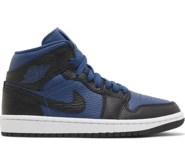 Nike Womens Air Jordan 1 Mid SE Sneakers - 'Split - French Blue'