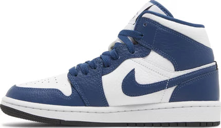 Nike Womens Air Jordan 1 Mid SE Sneakers - 'Split - French Blue'
