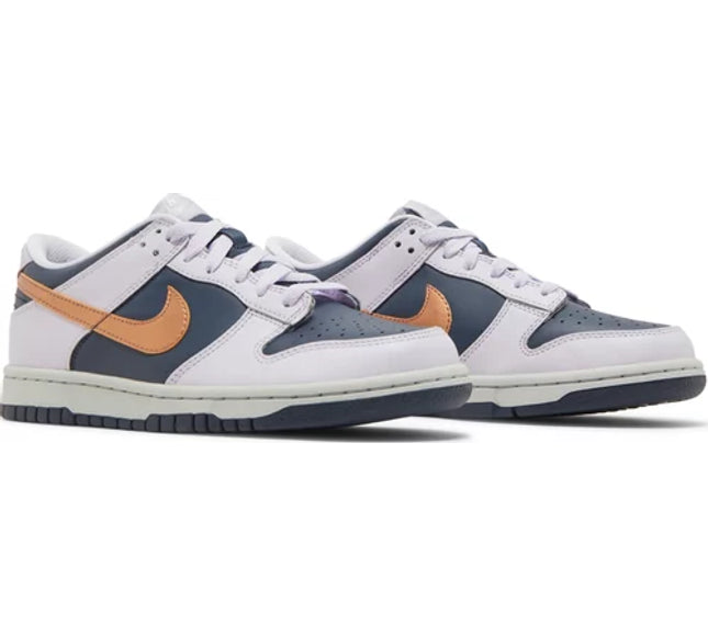 Nike Grade School Womens Dunk Low SE Sneakers - 'Copper Swoosh'