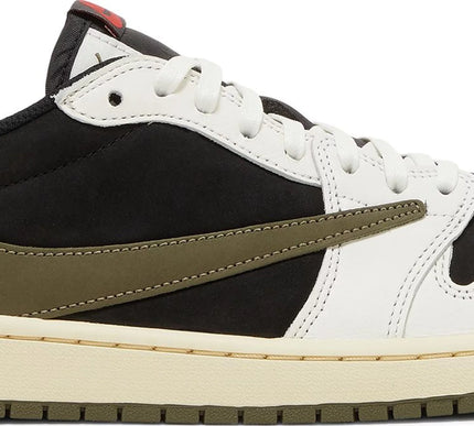 Nike Womens Travis Scott x Air Jordan 1 Retro Low OG Sneakers - 'Olive'