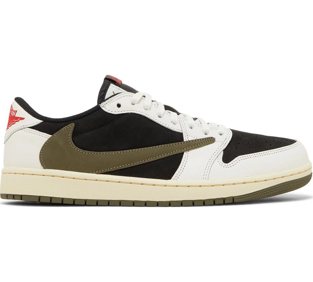 Nike Womens Travis Scott x Air Jordan 1 Retro Low OG Sneakers - 'Olive'