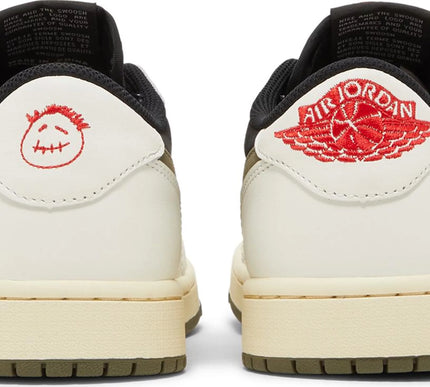 Nike Womens Travis Scott x Air Jordan 1 Retro Low OG Sneakers - 'Olive'