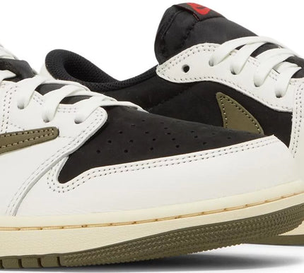 Nike Womens Travis Scott x Air Jordan 1 Retro Low OG Sneakers - 'Olive'