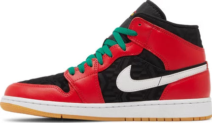 Nike Mens Air Jordan 1 Mid SE Sneakers - 'Christmas'