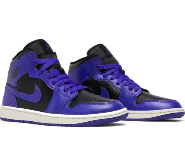 Nike Womens Air Jordan 1 Mid Sneakers - 'Dark Concord'