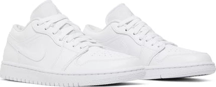 Nike Womens Air Jordan 1 Low Sneakers - 'Triple White' 2022