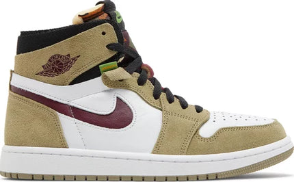Nike Mens Air Jordan 1 High Zoom Comfort Sneakers - 'Neutral Olive Cherrywood'