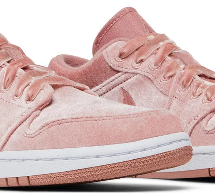 Nike Womens Air Jordan 1 Low SE Sneakers - 'Pink Velvet'