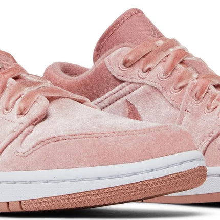 Nike Womens Air Jordan 1 Low SE Sneakers - 'Pink Velvet'