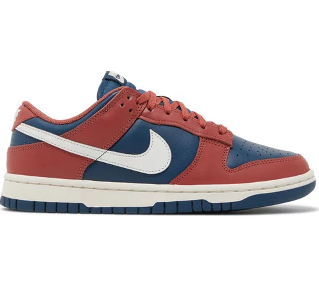 Nike Womens Dunk Low Sneakers - 'Canyon Rust Blue'