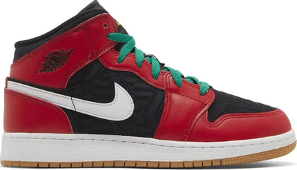 Nike Grade School Womens Air Jordan 1 Mid Sneakers - 'Christmas'