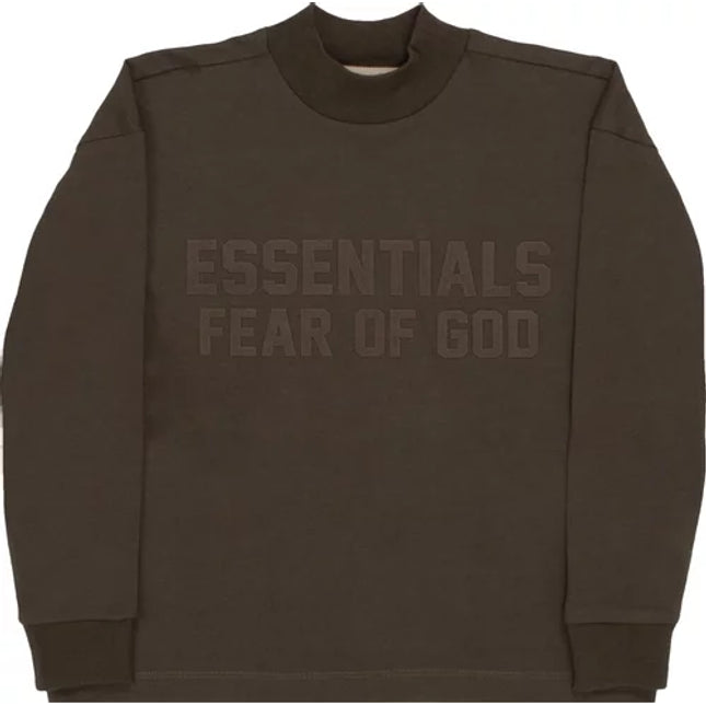 Fear of God Essentials Kids Long-Sleeve Tee 'Off Black'