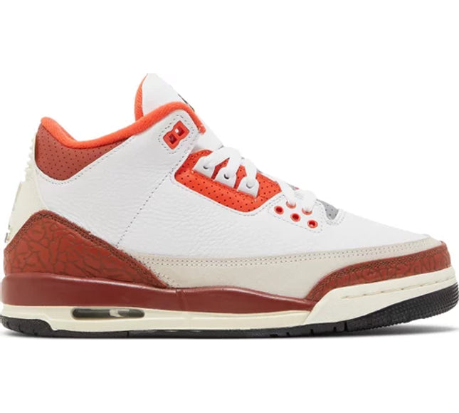 Nike Grade School Womens Air Jordan 3 Retro Sneakers - 'Mars Stone'