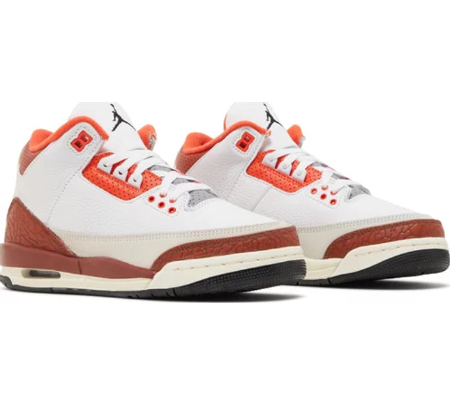 Nike Grade School Womens Air Jordan 3 Retro Sneakers - 'Mars Stone'