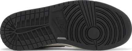 Nike Womens Air Jordan 1 Mid Sneakers - 'Black Sail Gym Red'