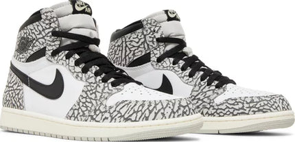 Nike Mens Air Jordan 1 Retro High OG Sneakers - 'White Cement'
