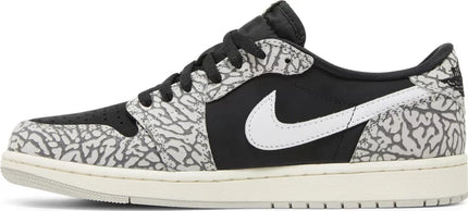 Nike Mens Air Jordan 1 Retro Low OG Sneakers - 'Black Cement'