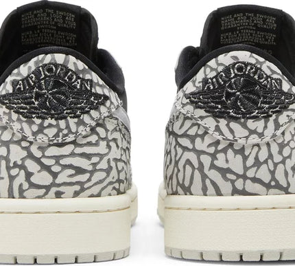 Nike Mens Air Jordan 1 Retro Low OG Sneakers - 'Black Cement'