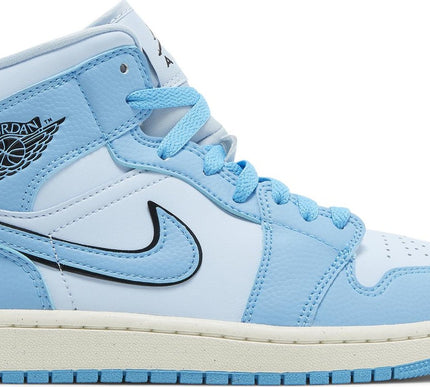 Nike Womens Air Jordan 1 Mid SE Sneakers - 'Ice Blue'