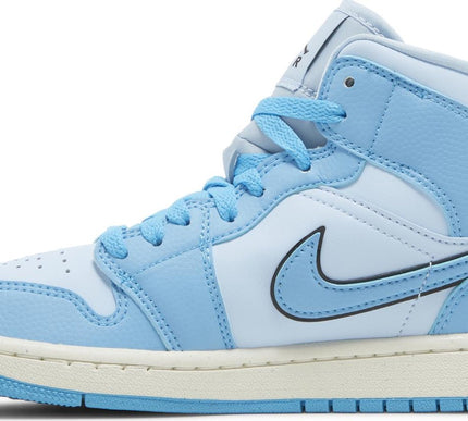 Nike Womens Air Jordan 1 Mid SE Sneakers - 'Ice Blue'