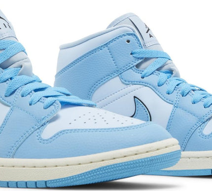Nike Womens Air Jordan 1 Mid SE Sneakers - 'Ice Blue'
