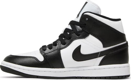 Womens Air Jordan 1 Mid Sneakers - 'Panda'