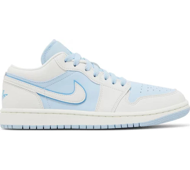 Nike Womens Air Jordan 1 Low SE Sneakers - 'Reverse Ice Blue'