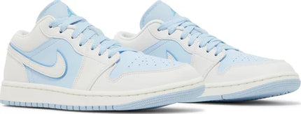 Nike Womens Air Jordan 1 Low SE Sneakers - 'Reverse Ice Blue'