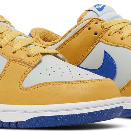 Nike Womens Dunk Low Next Nature Sneakers - 'Wheat Gold Royal'