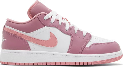 Nike Grade School Womens Air Jordan 1 Low Sneakers - 'Desert Berry'