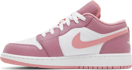Nike Grade School Womens Air Jordan 1 Low Sneakers - 'Desert Berry'
