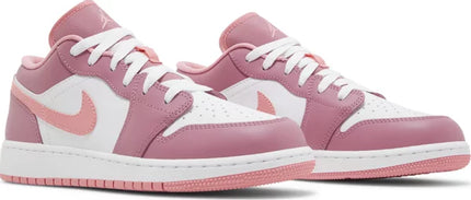 Nike Grade School Womens Air Jordan 1 Low Sneakers - 'Desert Berry'
