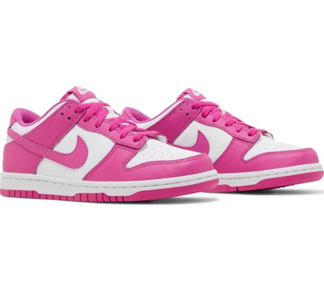 Nike Grade School Womens Dunk Low Sneakers - 'Active Fuchsia'
