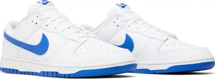 Nike Mens Dunk Low Sneakers - 'White Hyper Royal'