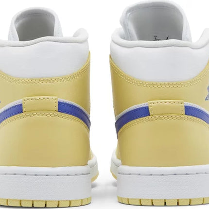 Nike Womens Air Jordan 1 Mid Sneakers - 'Lemon Wash'