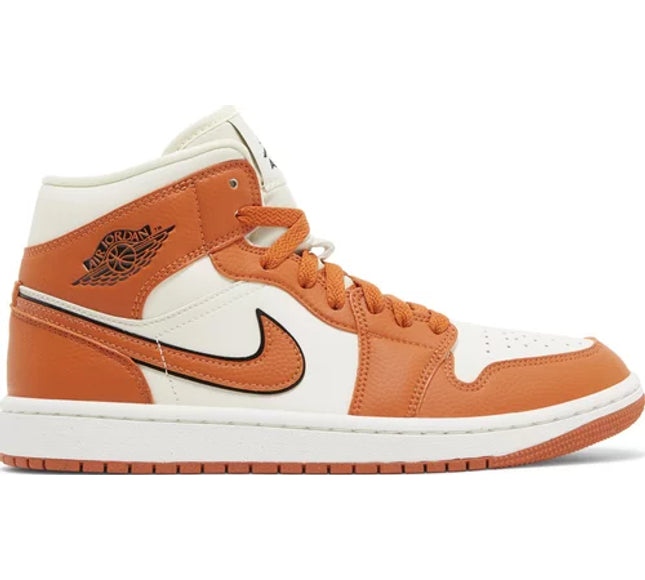 Nike Womens Air Jordan 1 Mid SE Sneakers - 'Sport Spice'