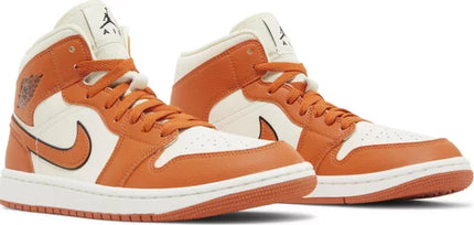 Nike Womens Air Jordan 1 Mid SE Sneakers - 'Sport Spice'